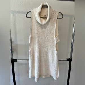 Cutout Cowl Neck Sweater Tank